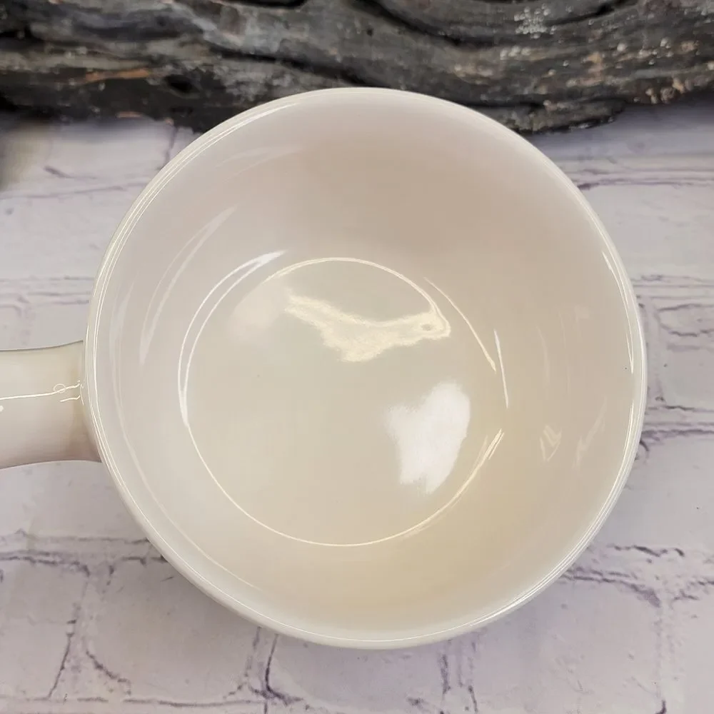Rae Dunn FEED ME Ceramic Soup Crock with Handle